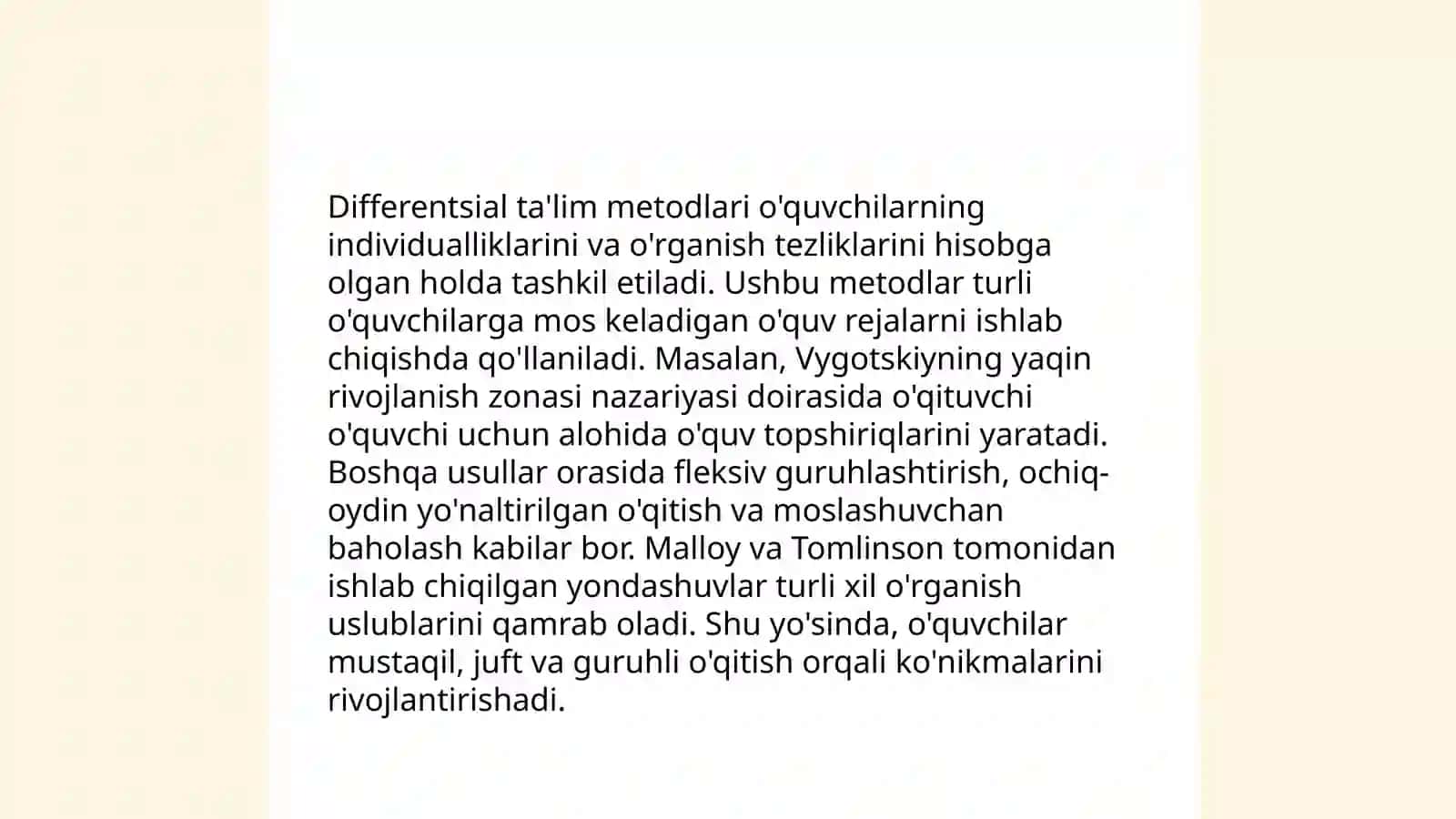 Boshlang'ich sinfda matematikadan iqtidorli o'quvchilar bilan ishlash 4