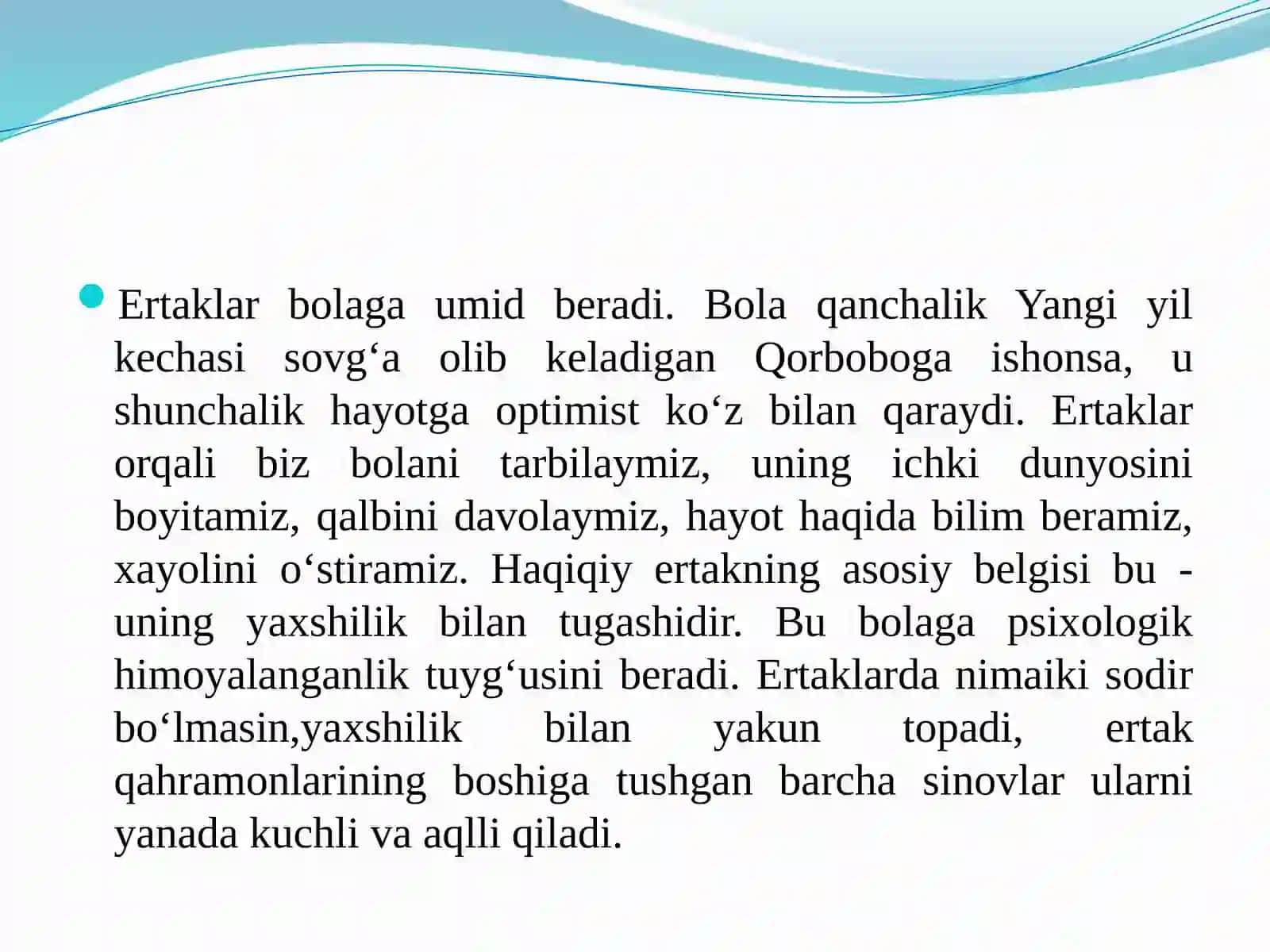 ERTAKLARNING BOLALAR PSIXOLOGIYASIGA TA’SIRI VA ERTAK TERAPIYA 4