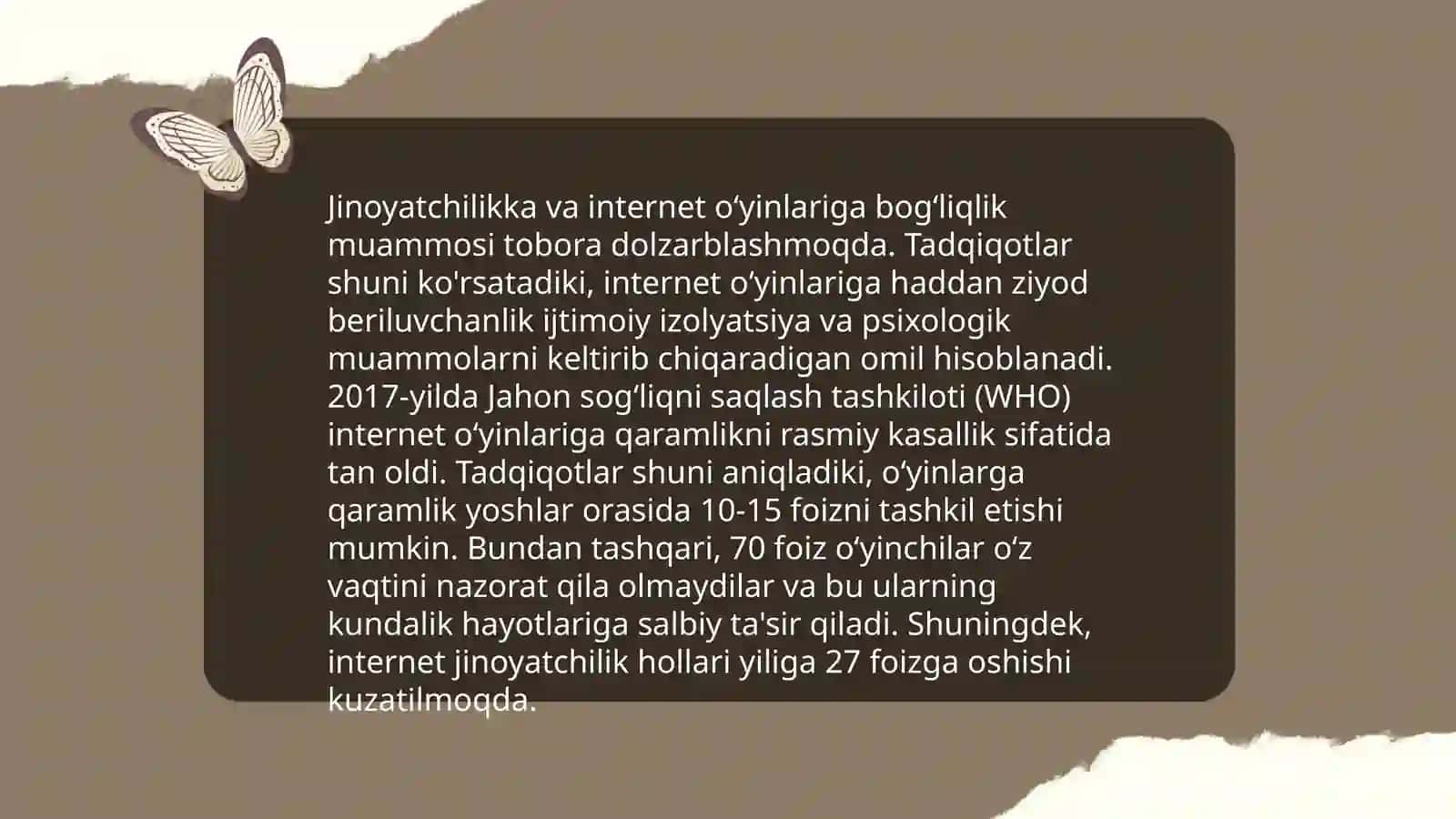 Kompyuter oʻyinlarining yuzaga kelishi. Shaxsdagi internet va kompyuter oʻyinlariga tobelikning ijtimoiy- psixologik xususiyatlari 4