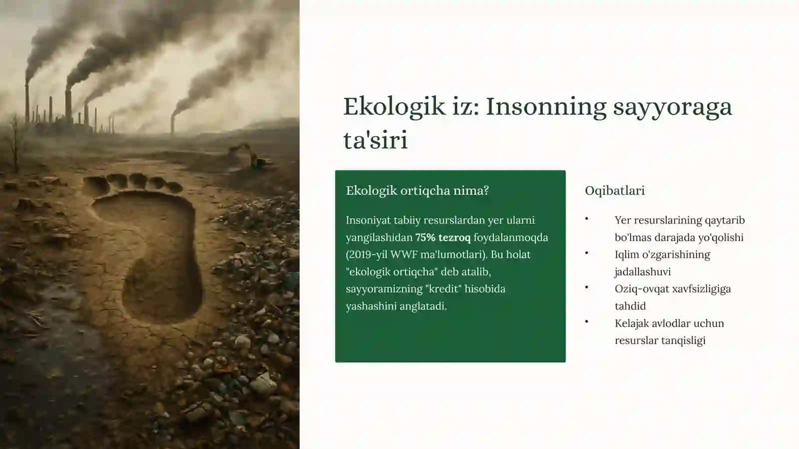 Ekologik barqaror yerdan foydalanish va ekologik muvozanat 4