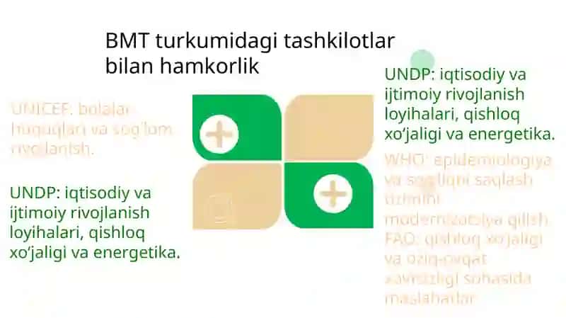O’zbekistonning xalqaro tashkilotlar bilan hamkorlik aloqalari 4
