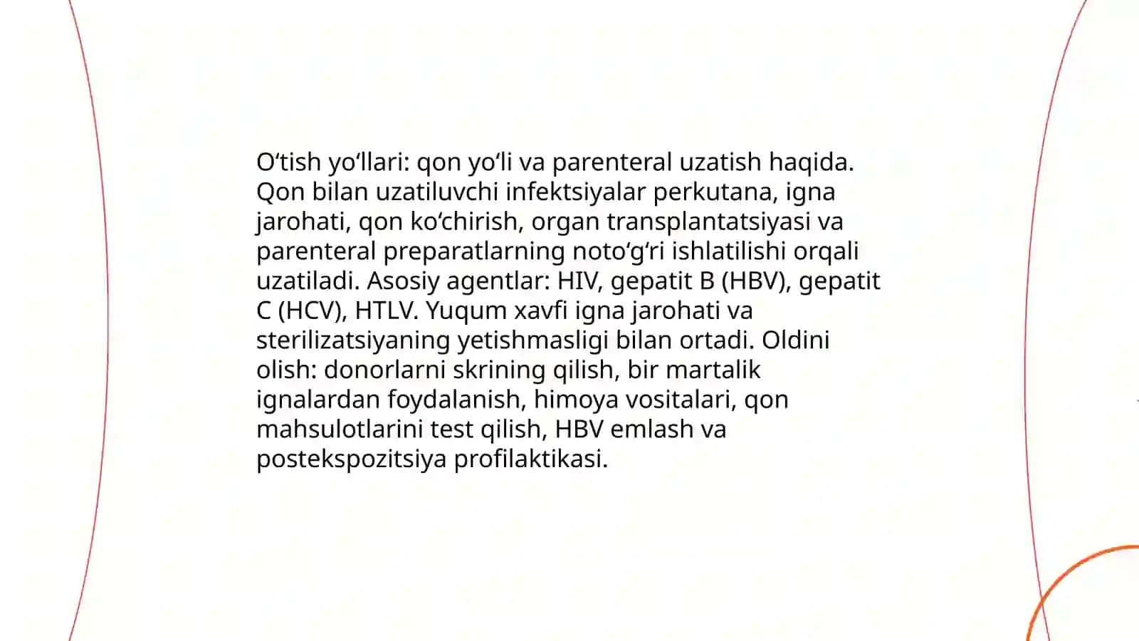 Qon bilan boğliq yuqumli kasalliklar 4