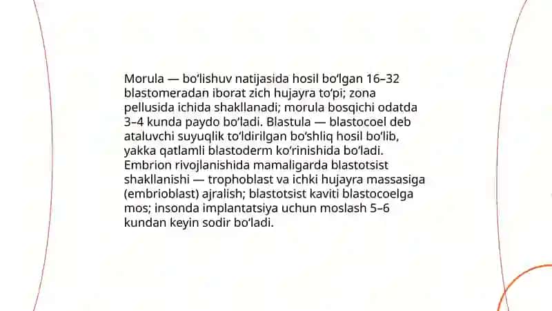 Proembrional rivojlanishning umumiy qonuniyatlari 4