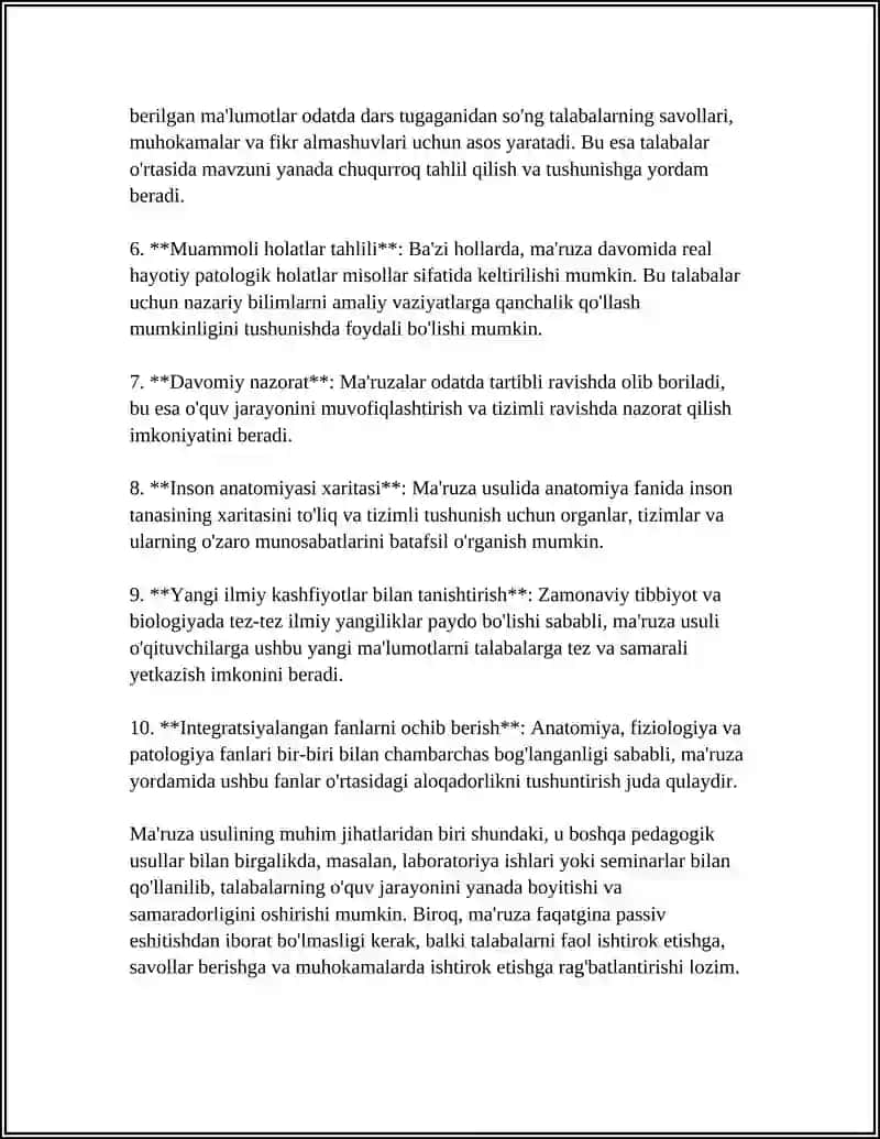 ANATOMIYA FIZIOLOGIYA VA PATALOGIYA FANINI ORGANISH USULLARI 4