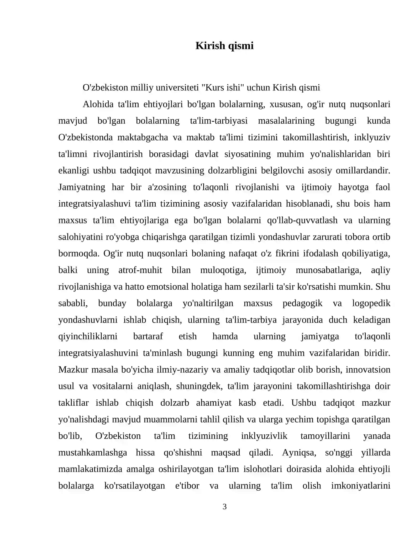 Alohida ta’lim ehtiyojlari bo'lgan bolalarning ta'lim-tarbiyasi (og'ir nutq nuqsonlari) 4