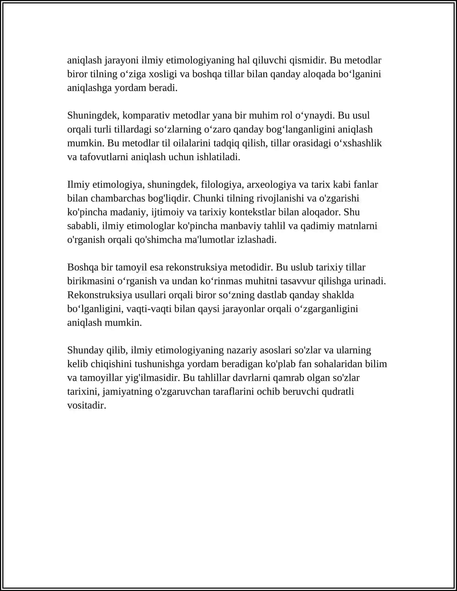 ILMIY ETIMOLOGIYA, XALQ ETIMOLOGIYASI VA «YOLG‘ON ETIMOLOGIYA» 4