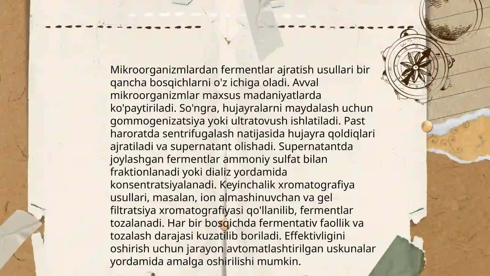 Mikroorganizimlarda fermentlar ajratib olish.6ta tur mikrob 4