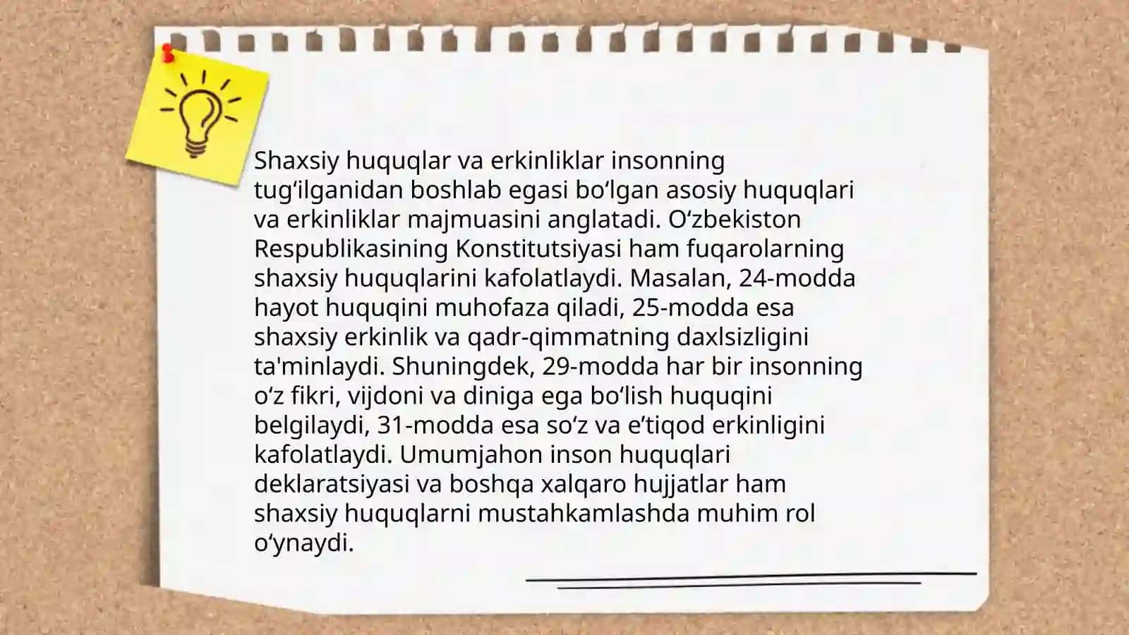 Huquq va erkinliklarning kafolatlari 4