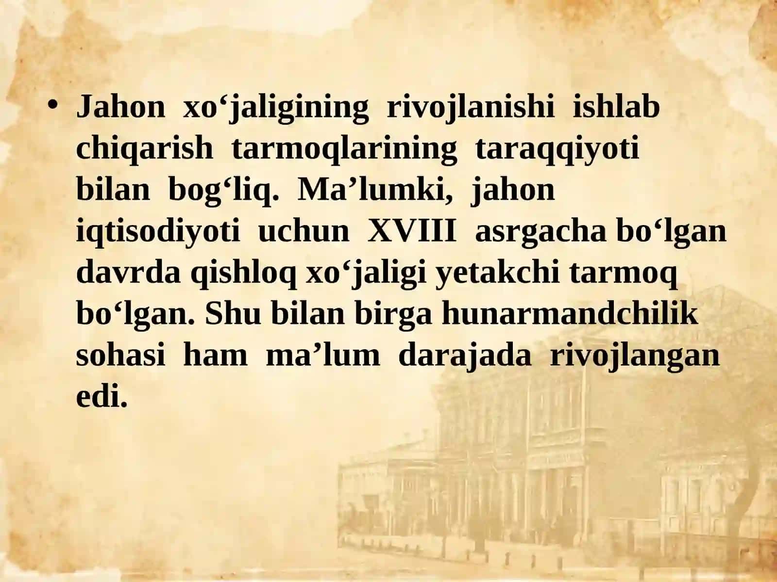 Jahon xo‘jaligi va xalqaro mehnat taqsimoti 4