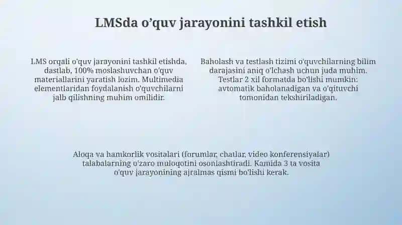 Masofaviy ta'limning mohiyati va LMS platformalari 4