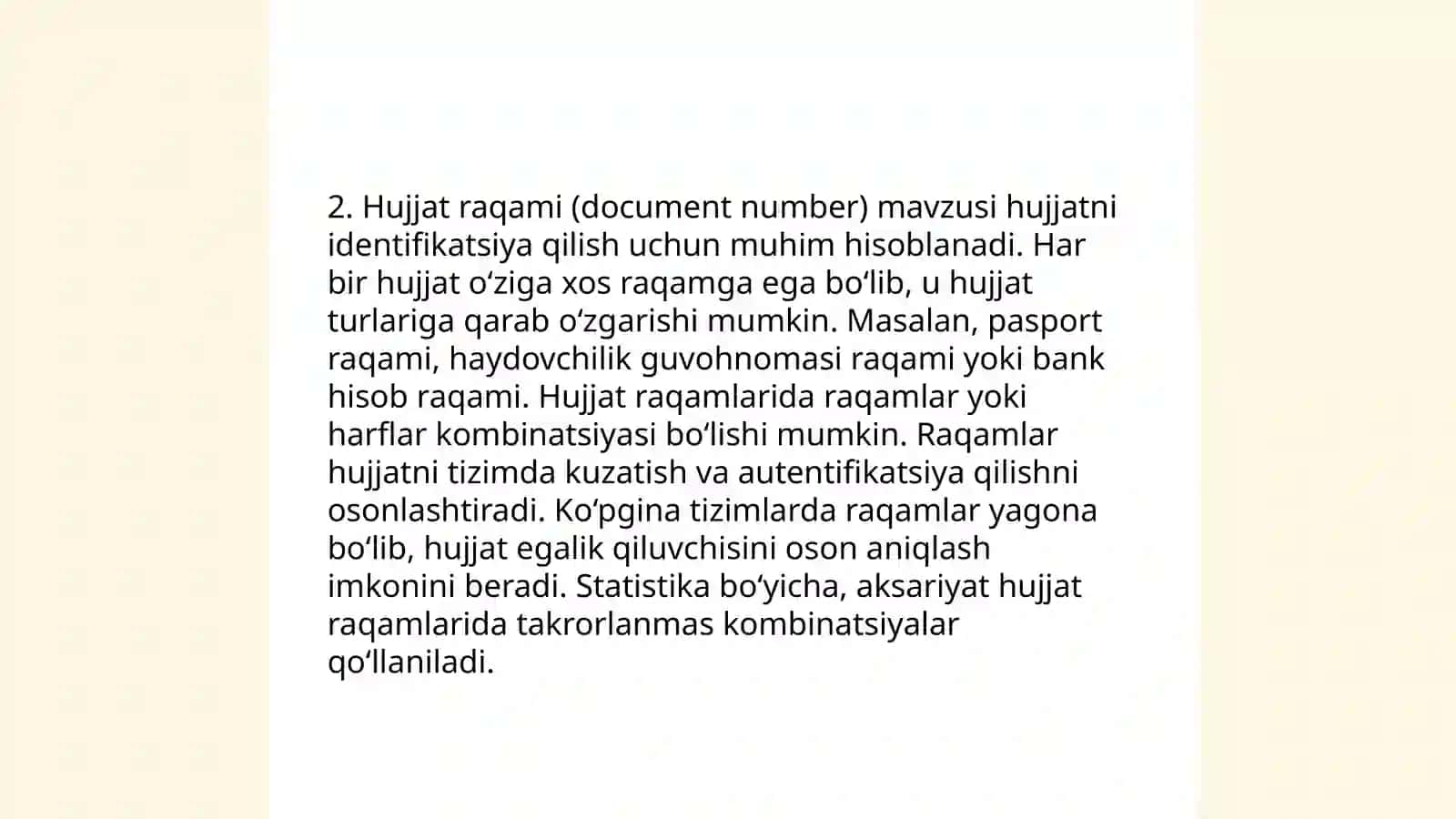 Hujjatning majburiy rekvizitlar 4