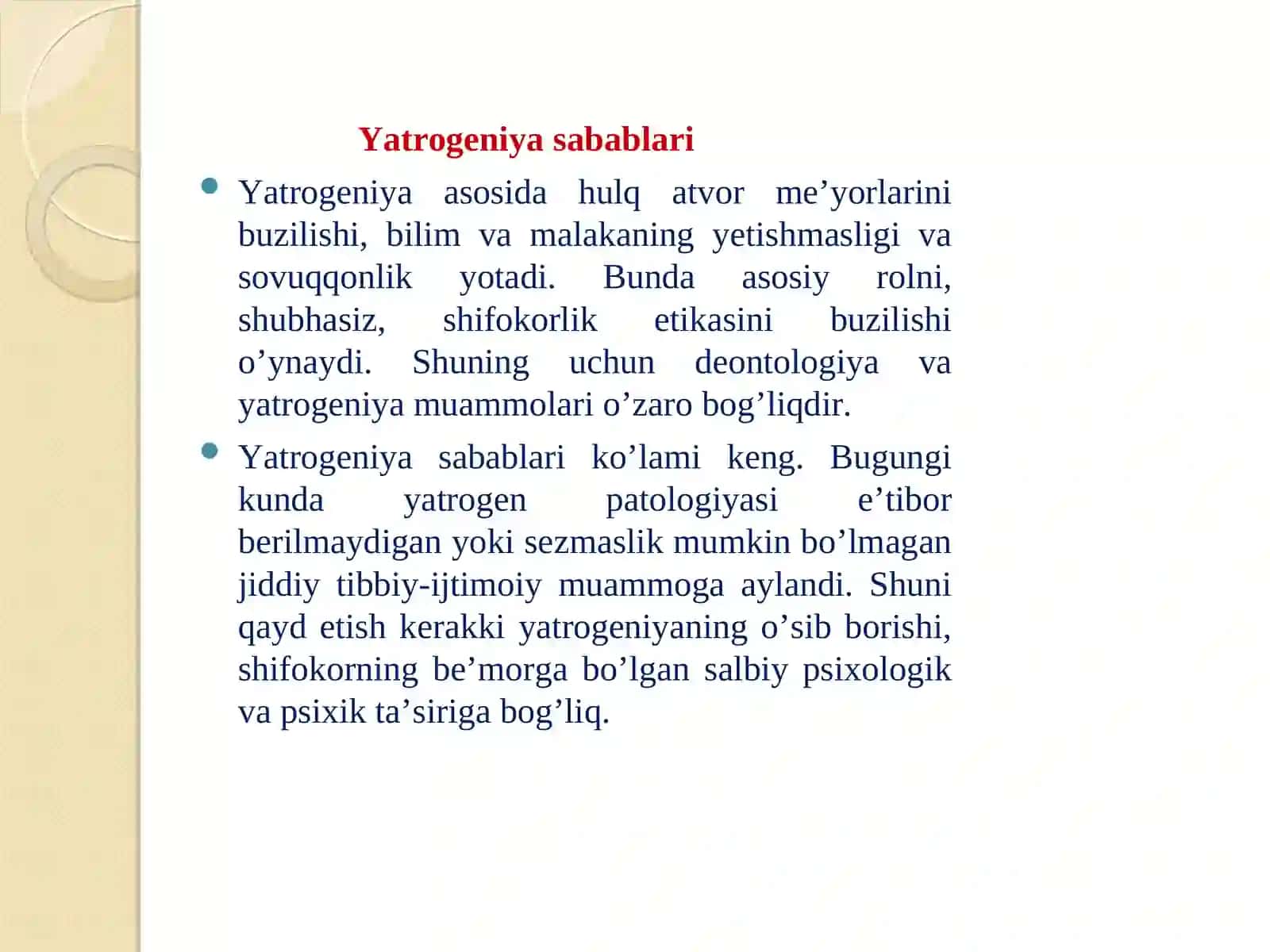 Hоzirgi zаmоn tibbiyotidа yatrоgеniya vа evtаnаziya muаmmоlаri 4