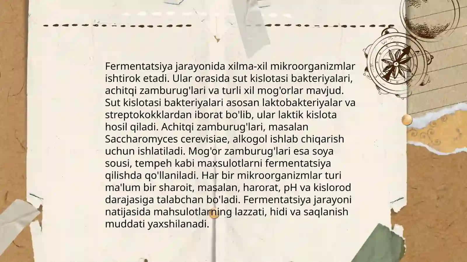 Mikroorganizmlar va ularning oziq ovqat sanoatidagi ŏrni 4