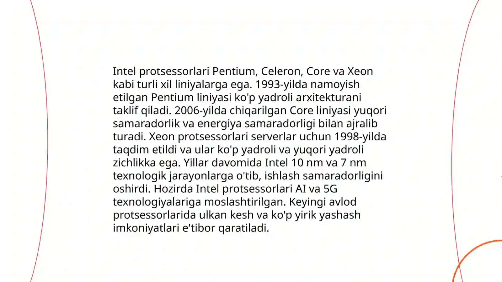 Intel va AMD protsessorlari, pentium sinfi protsessorlari 4