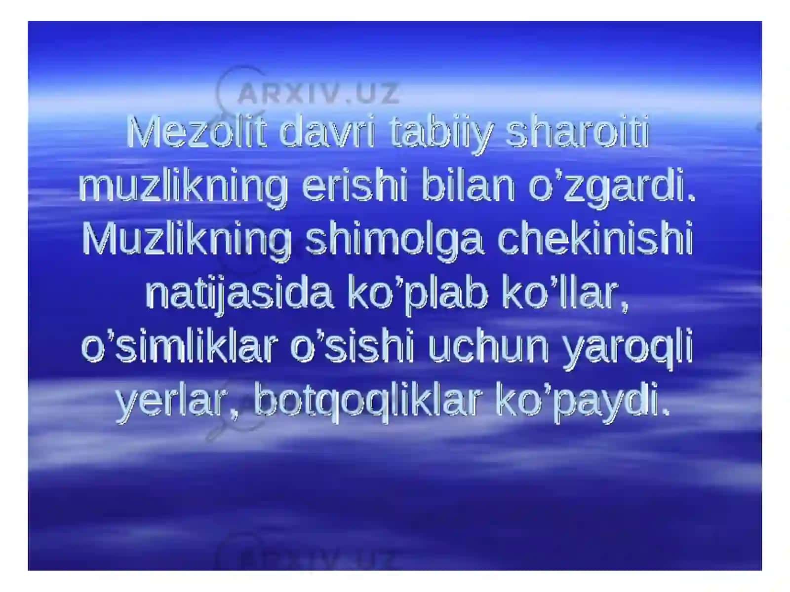 Markaziy Osiyoda mezolit davri madaniyati 4