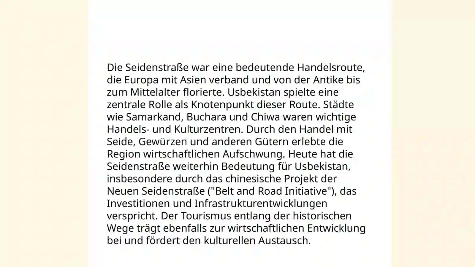Geschichte des Tourismus in Usbekistan 4