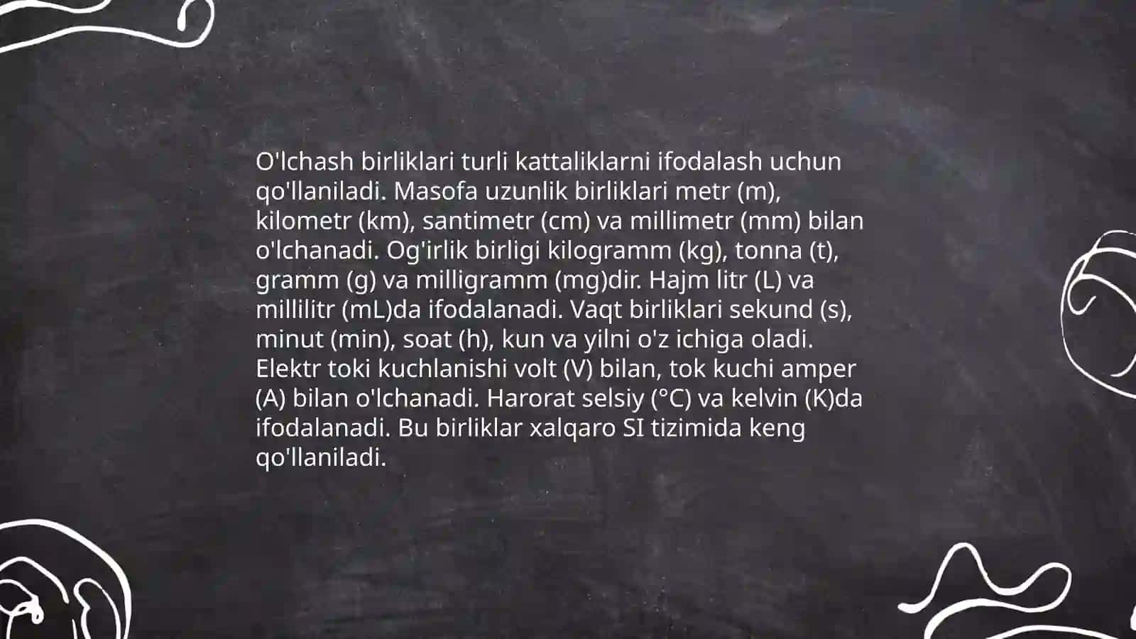 O‘lchash to’g’risida ma’lumotlar 4