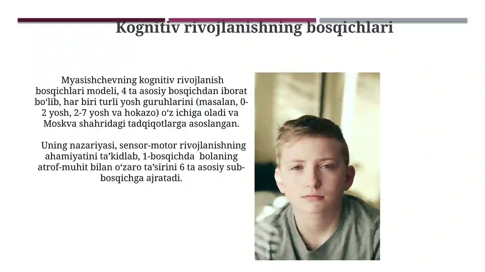 Myasishchevning bola psixik taraqqiyoti qonuniyatlarining yaratilishi 4