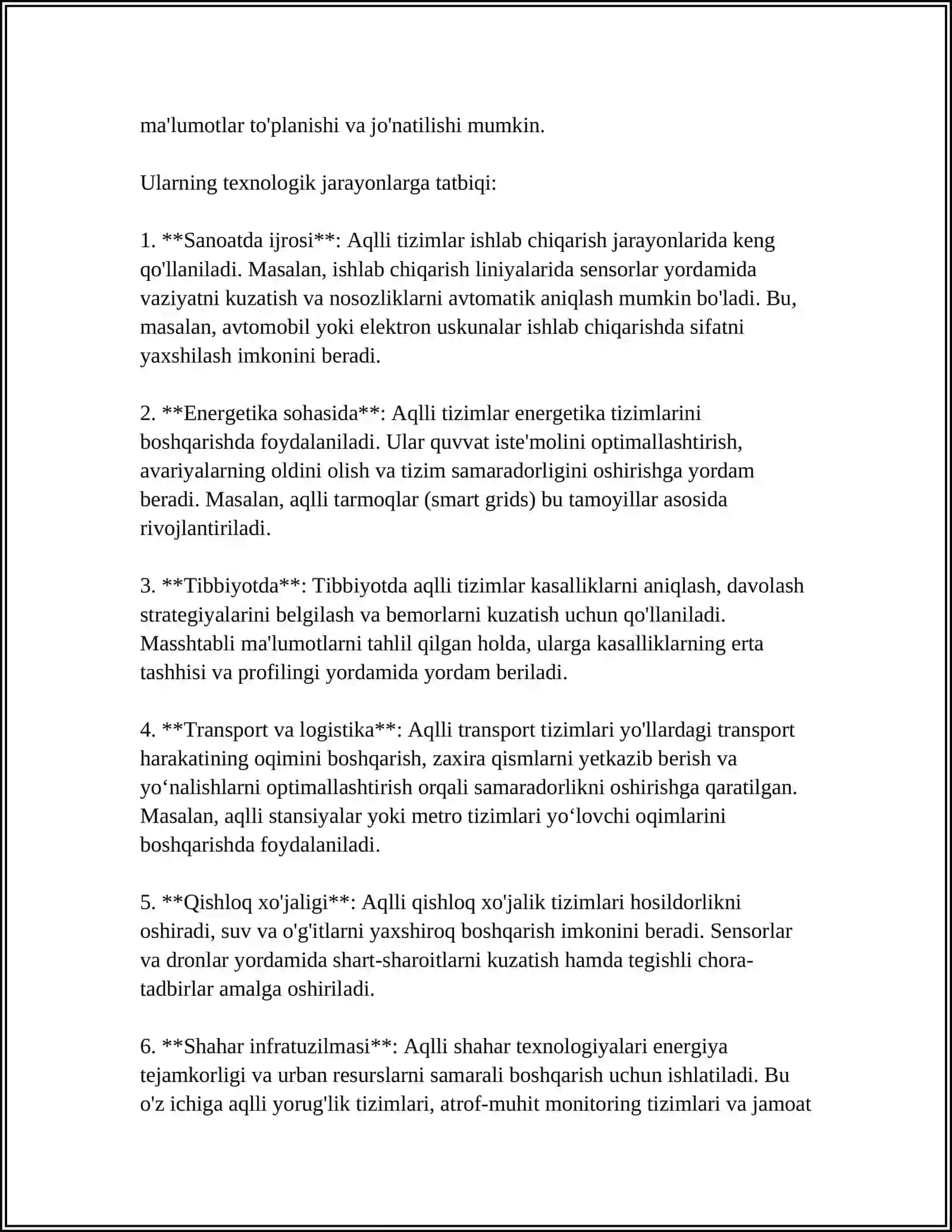 TEXNOLOGIK JARAYONLARNI BOSHQARISHNING “AQLLI” TIZIMLARI 4