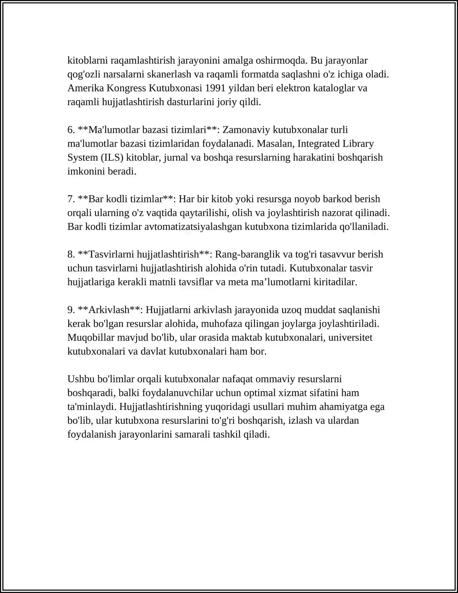 KUTUBXONA HUJJATLARI HAQIDA 4