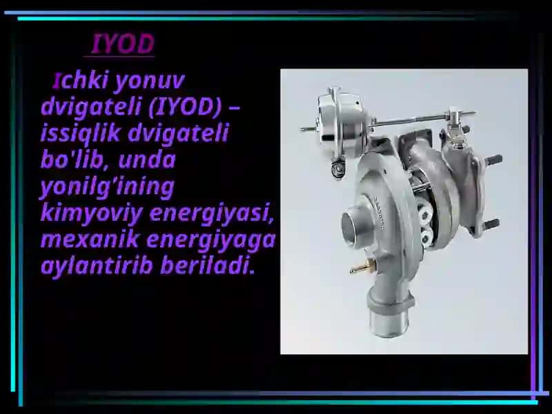 Аvtоmоbil IYOD Rivojlanish Tarixi. IYOD Klassifikatsiyasi 4