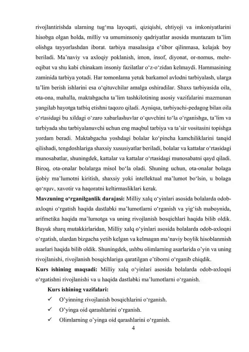 Maktabgacha ta’lim tarbiyani tashkil etish texnologiyasi 4