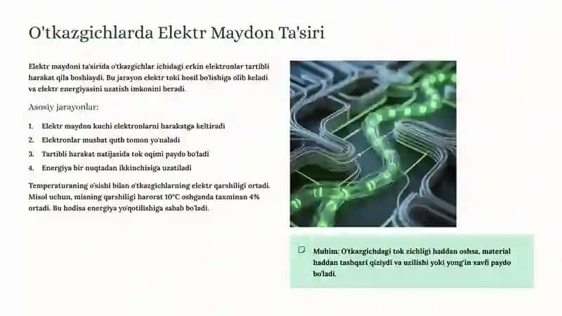 O'tkazgichlar va Dielektriklar 4