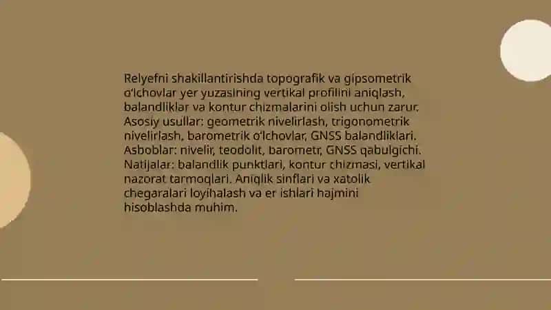 Vertikal loyixalash va relyefni shakillantirish 4