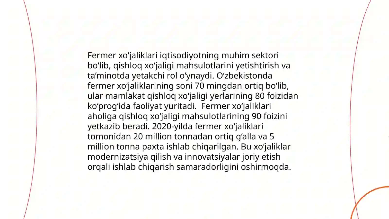 Mustaqillik yillarida qishloq xo‘jaligi va sanoat sohasidagi o‘zgarishlar 4