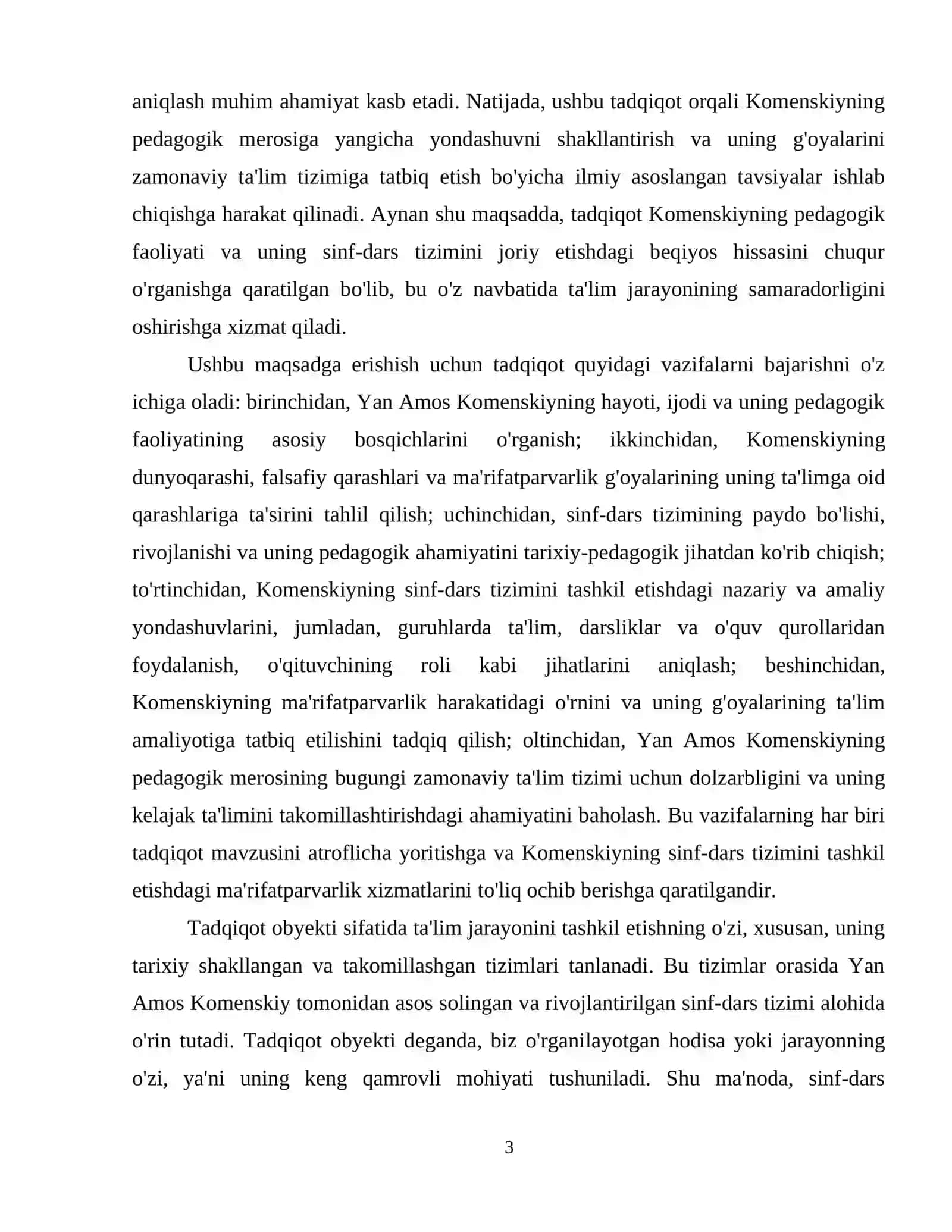 Yan Amos Komenskiyning sinf-dars tizimini tashkil etishdagi ma’rifatparvarlik xizmatlari. 4