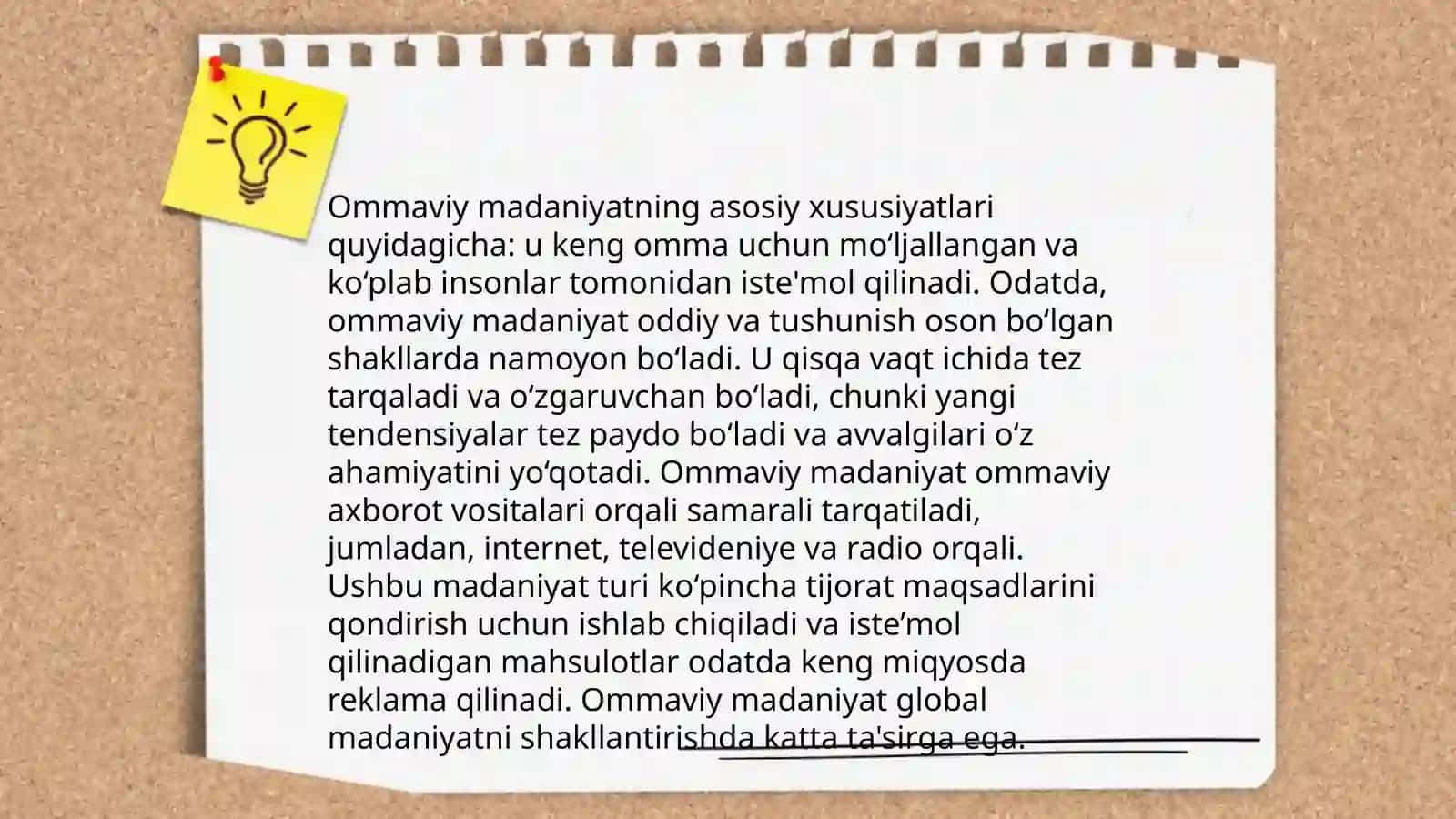 Ommaviy madaniyatning shakllanishi tarixi va uning turlari 4