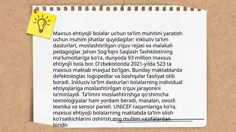 Imkoniyati cheklangan bolalarni inkluziv taʼlim va tarbiyalash konsepsiyalari 4