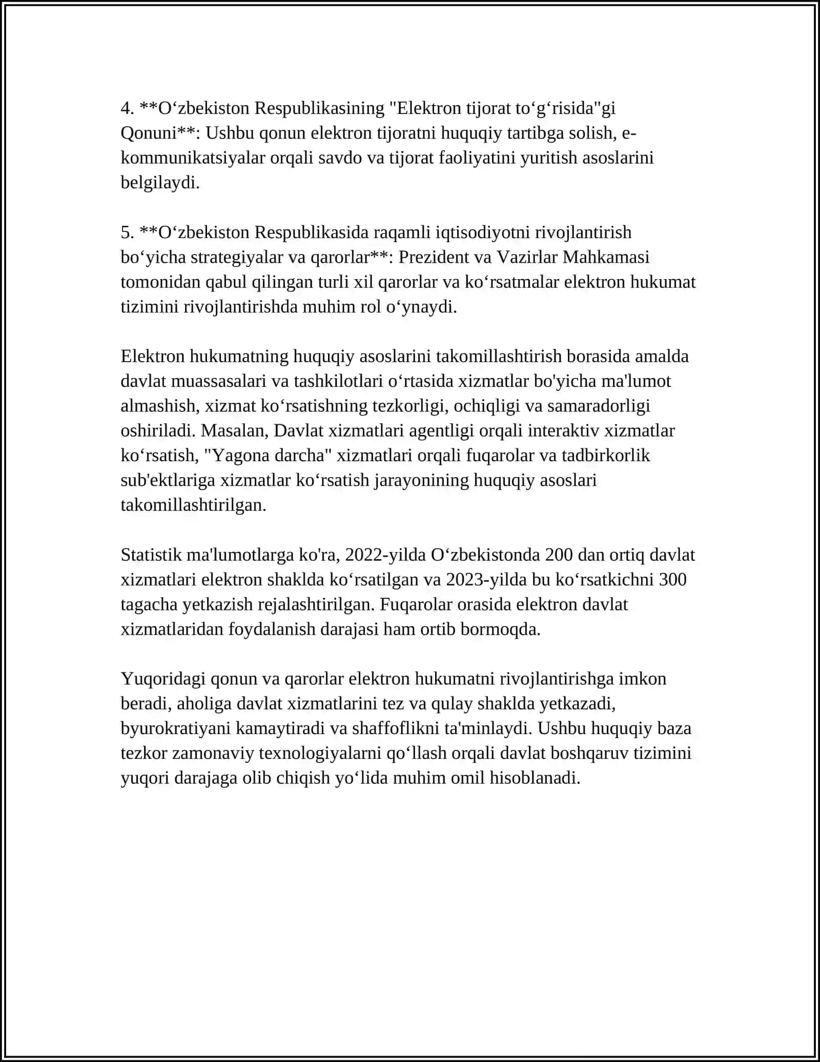 O'ZBEKISTONDA ELEKTRON HUKUMAT RIVOJI 4