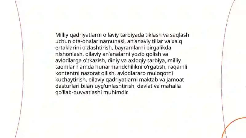 Oʻzbek milliy urf-odatlari va anʼanalarini maktab taʼlimida tiklash 4