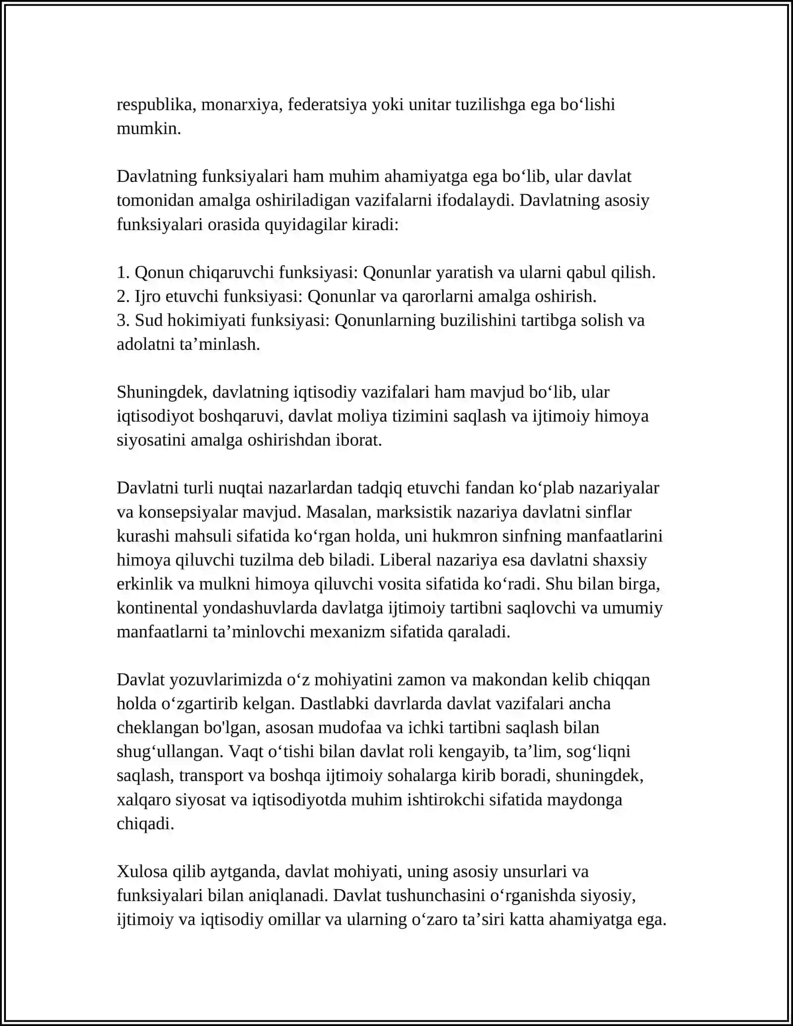 DAVLAT TUSHUNCHASI VA MOHIYATI 4