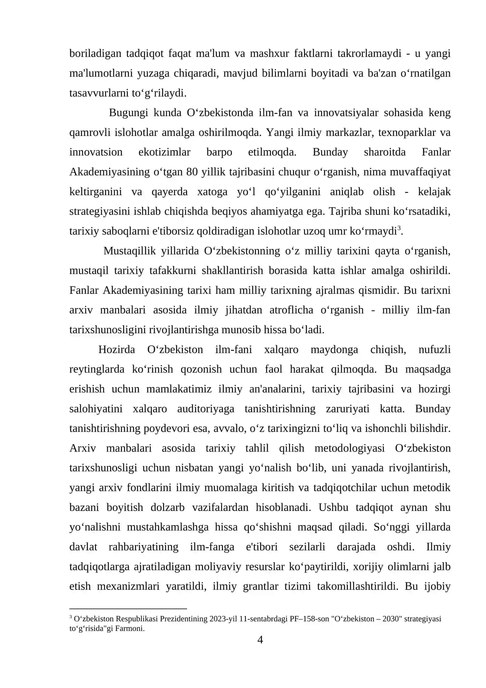 O‘ZBEKISTON RESPUBLIKASI FANLAR AKADEMIYASI: TASHKIL TOPISHI VA RIVOJLANISH JARAYONLARI TAHLILI (ARXIV MANBALARI ASOSIDA) 4