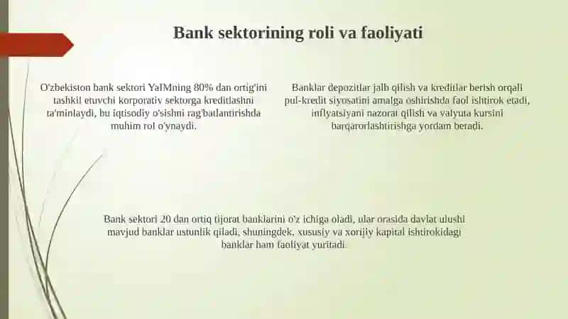O‘zbekiston Respublikasi moliya tizimi 4
