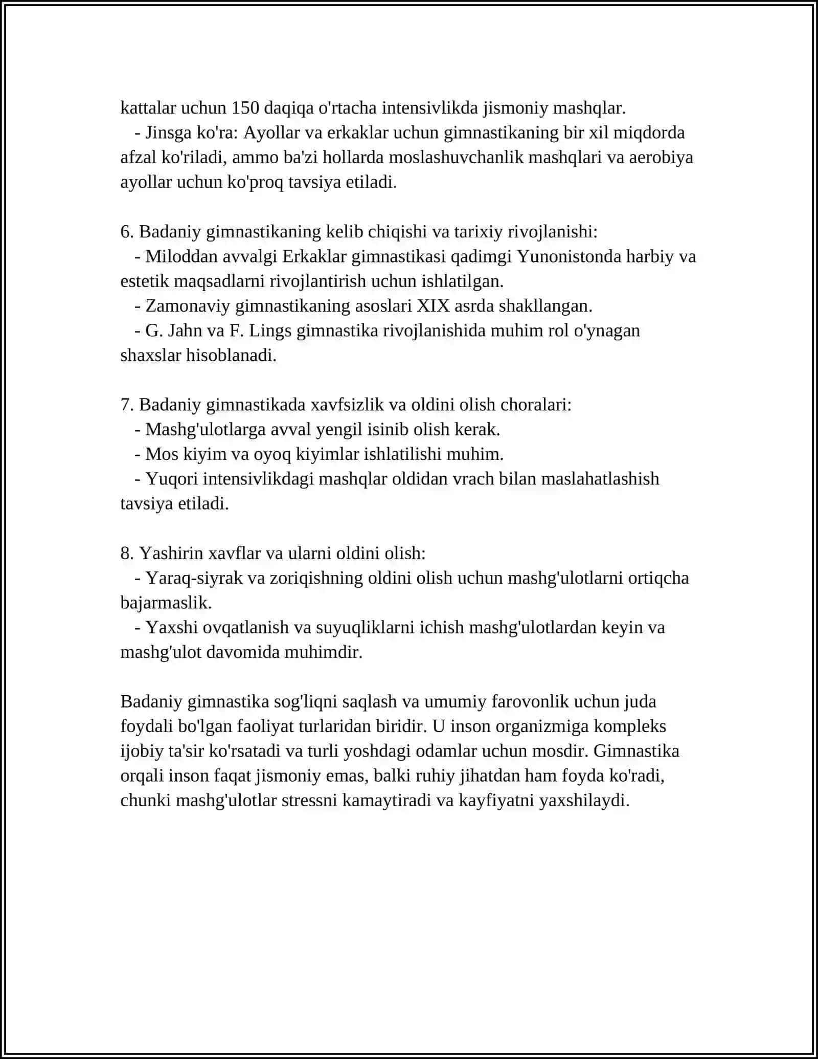 BADIIY GIMNASTIKA YOSH QIZLAR TAKTIKASI 4