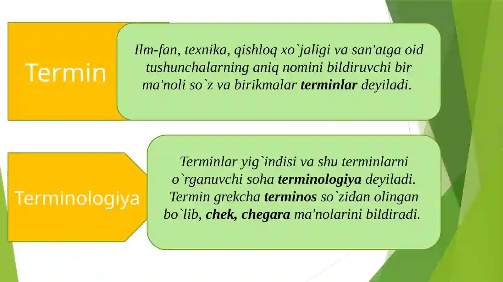 O‘ZBEK TILINING SOHADA QO‘LLANISHI4-mavzu 4