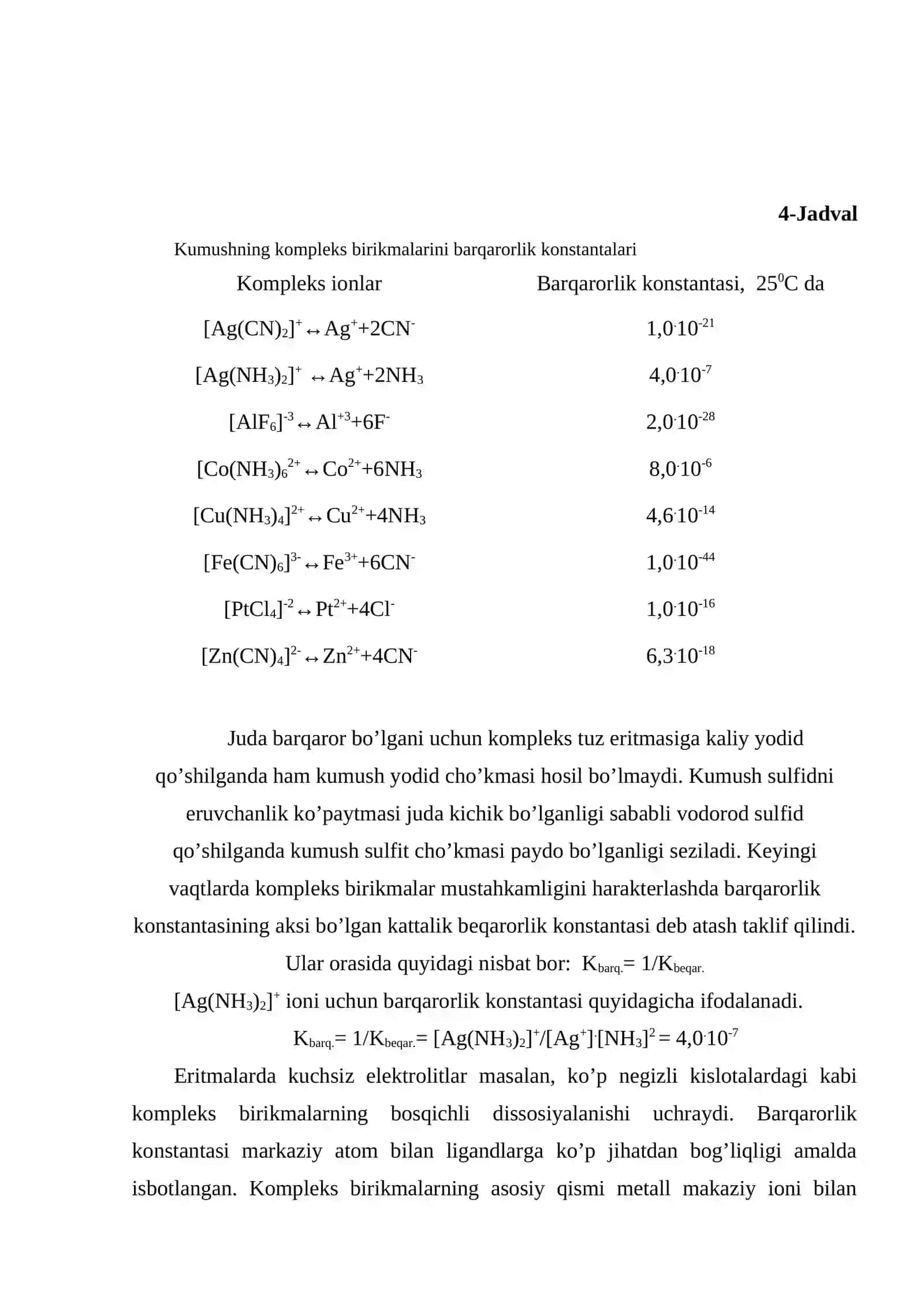 Koordinasion birikmalar 4