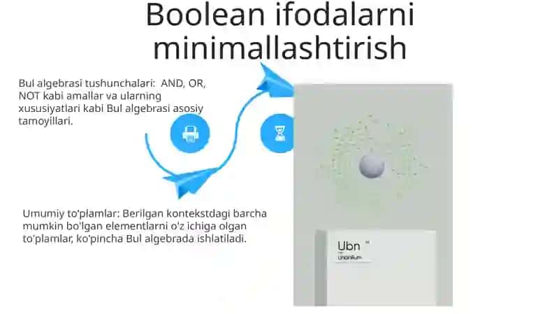 Universal to'plam va bulean tushunchalari 4