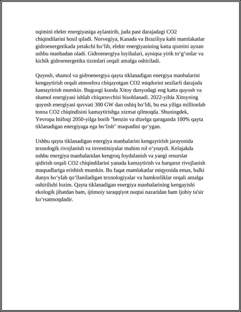 ATMOSFERA CHIQAYOTGAN CO2 NI KAMAYTIRISH USULLARI 4