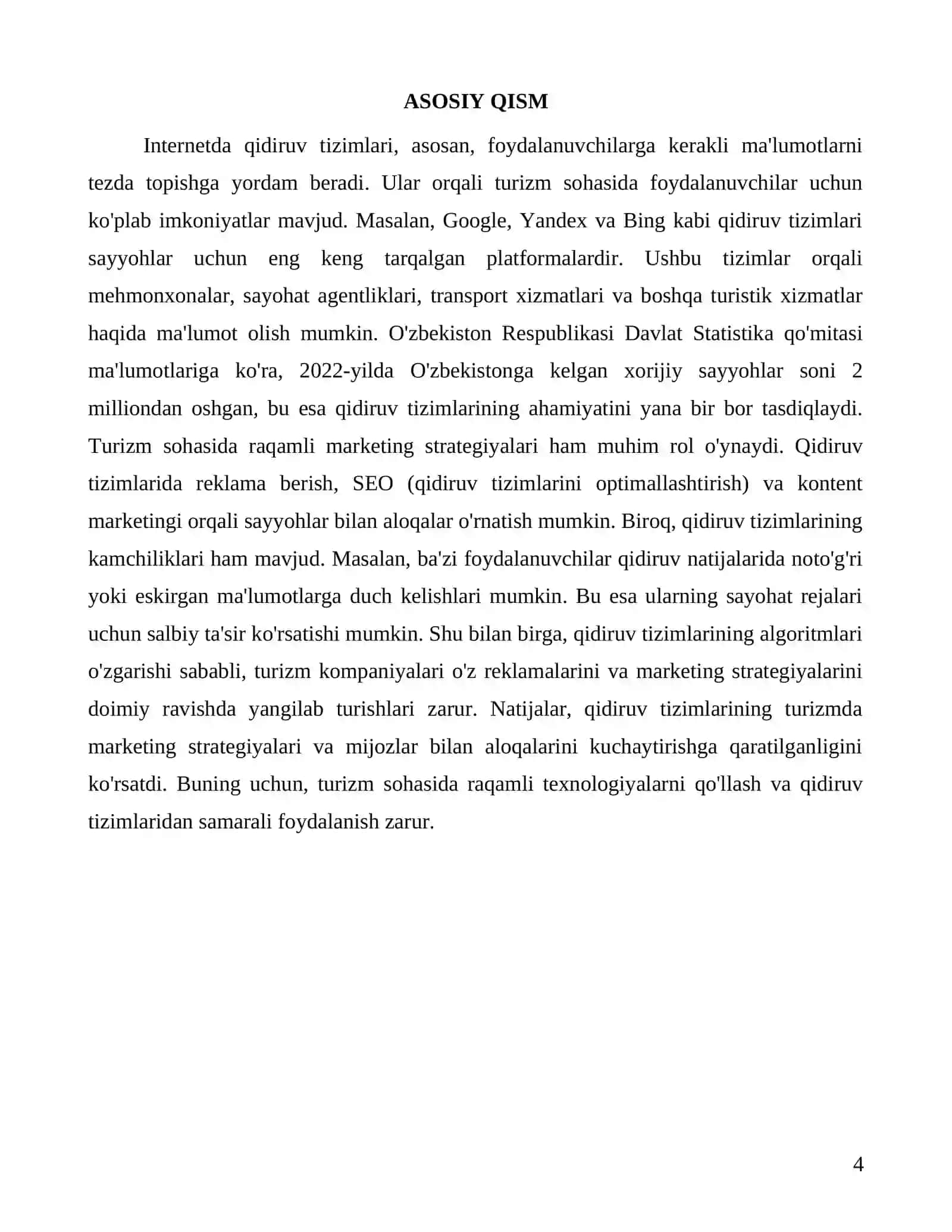 Internetdagi qidiruv tizimlarining turizmda qo'llanilishi tahlili 4