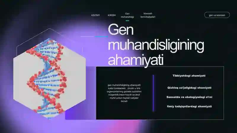 gen muhandisligi va klonlash texnologiyalari prezentatsiya taqdimot 4