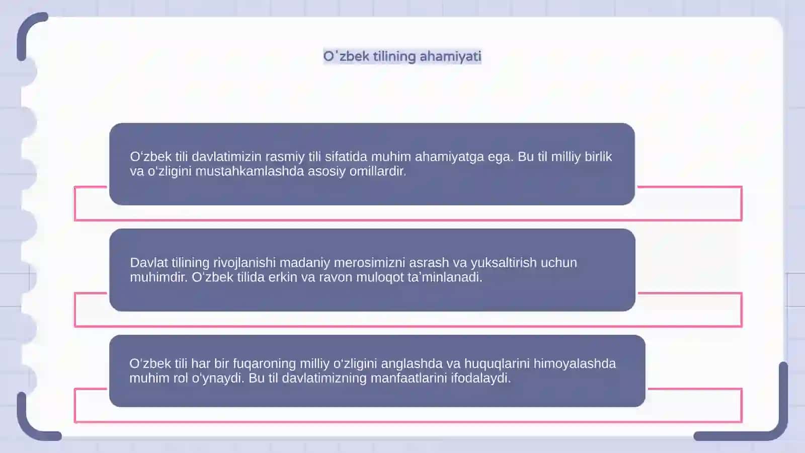 Oʻzbek tili – Davlat tili 4