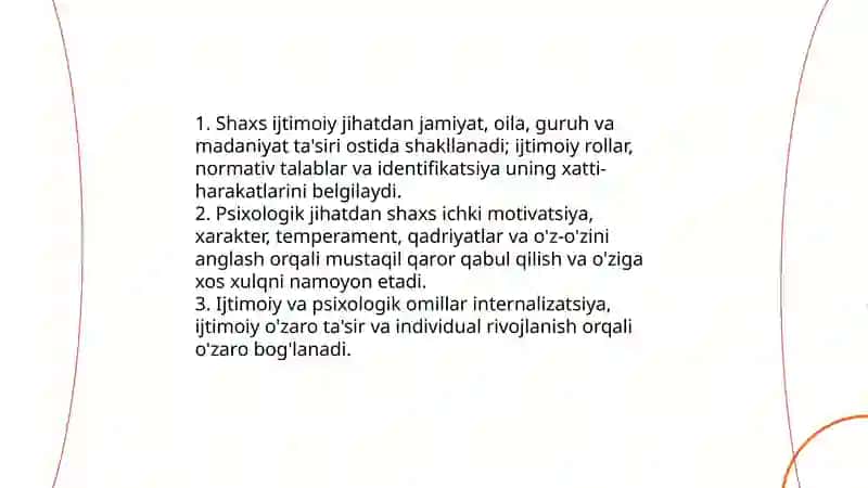 Individ, shaxs, individuallik tushunchasi 4