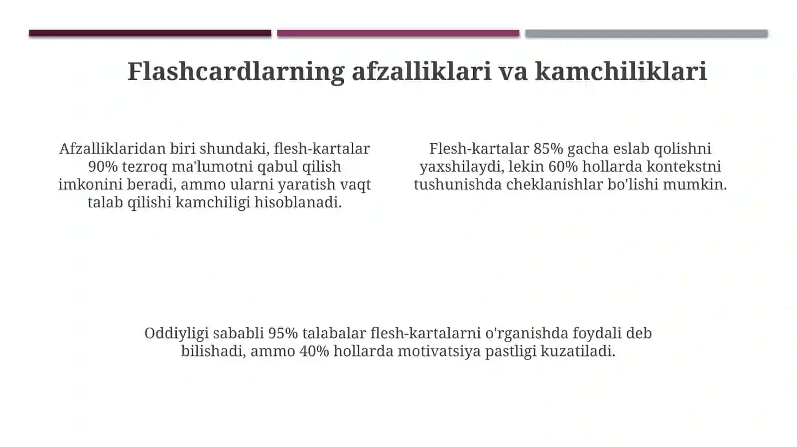 O'quv kartalari va ularning turlari 4