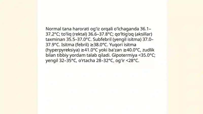 Isitma chiqqanda birinchi tibbiy yordam ko'rsatish 4