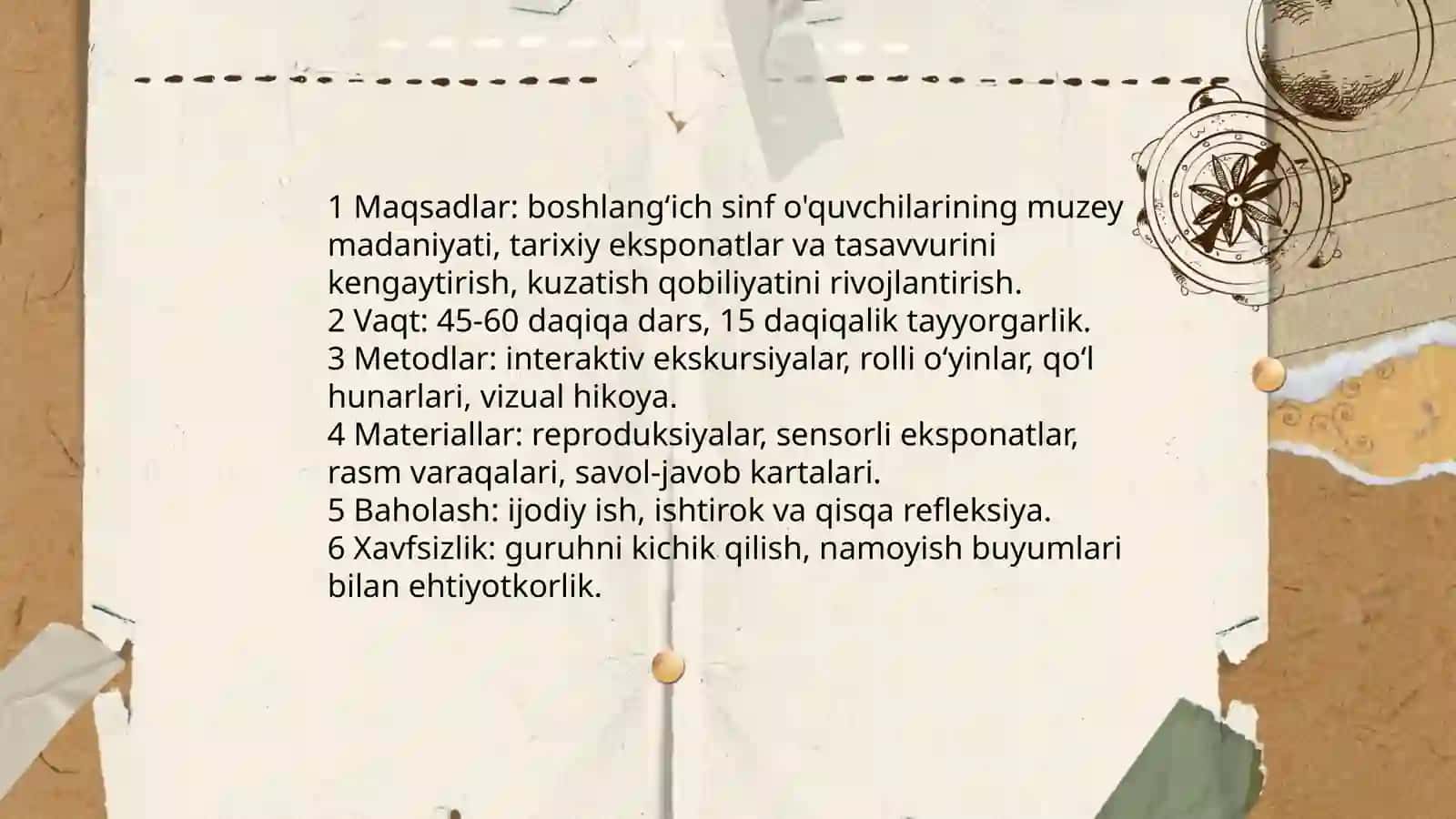 Dunyoni g'aroyib va antiqa muzeylari: Boshlang'ich sinf o'quvchilari tasavvurini kengaytirish texnalogiyasi 4