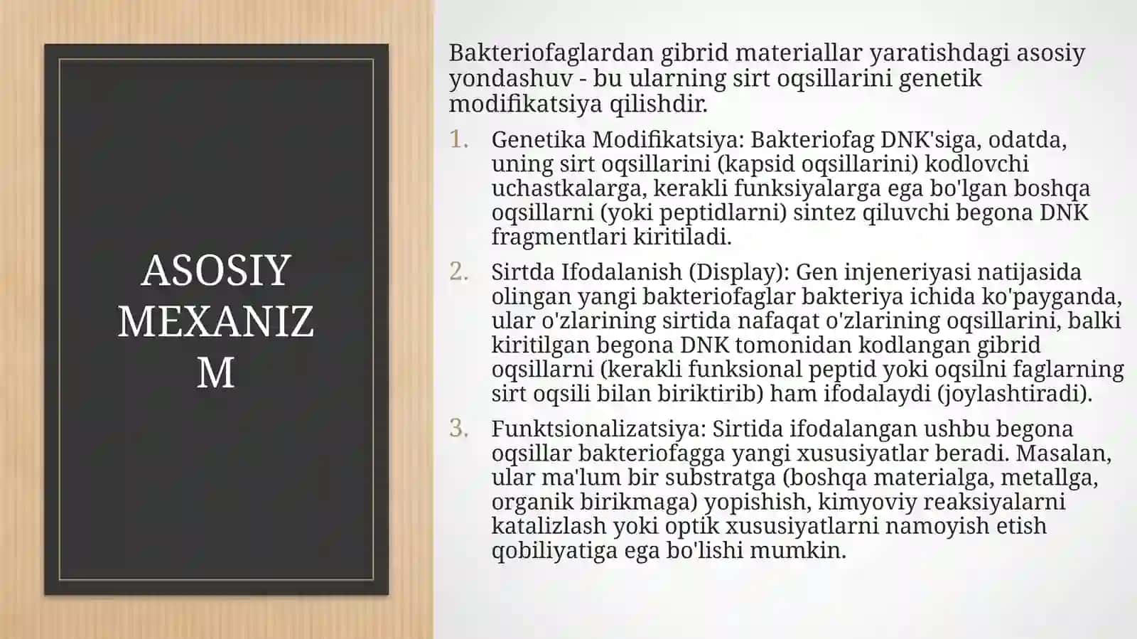 Gibrit Materiallar Yaratishda Bakteriofaglarning Gen Injeneriyasi 4